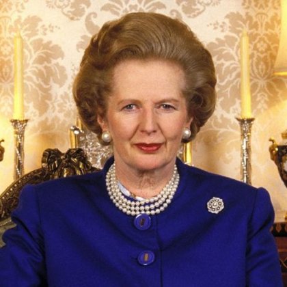 MARGARET THATCHER "IRON LADY" (1925 – 2013) WAS THE BRITISH FIRST FEMALE PRIME MINISTER. THE GROCER'S DAUGHTER ROSE IN POLITIC WITH A STRONG FREE- MARKET PHILOSOPHY.HER STRENGTH MADE HER AN ICON TO CONSERVATIVES IN MANY PARTS OF THE WORLD.