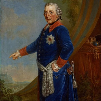 FREDERICK II OF PRUSSIA  (1712 –  1786)  WAS KNOWN AS FREDERICK THE GREAT.HE WAS THE MOST BRILLIANT  MONARCH,A BRILLIANT REFORMER ,STATESMAN AND ADMINISTRATOR  IN GERMAN HISTORY.THROUGH DIPLOMACY AND MILITARY CAMPAIGNS ,HE GREATLY EXPANDED PRUSSIA'S TERRITORIES.