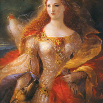 ELEANOR OF AQUITAINE (1122 – 1204), THE DUCHESS OF AQUITAINE IS ONE OF THE MOST CAPTIVATING WOMAN OF HER DAY.SHE MARRIED KING LOUIS VII OF FRANCE,SHE WAS TWICE QUEEN,FIRST QUEEN OF FRANCE THEN QUEEN OF ENGLAND.SHE WAS ALSO THE MOTHER OF THREE KING OF ENGLAND : HENRY OF YOUNG KING,THE RENOWNED  RICHARD THE LIONHEART AND JOHN LACKLAND.