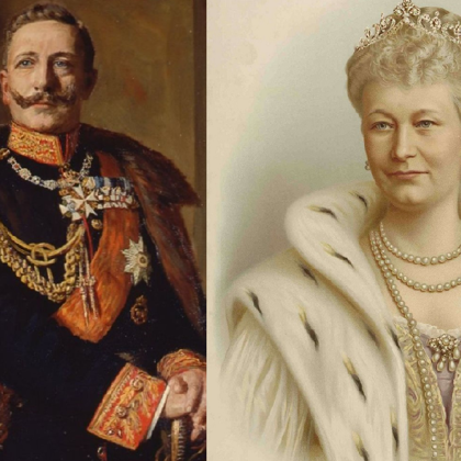 GERMAN EMPEROR WILHELM II (1859 – 1941),WAS ENGLAND'S QUEEN VICTORIA'S FIRST GRANDSON,BUT HIS AMBIVALENT ,LOVE HATE ATTITUDE TO BRITAIN STRAINED RELATIONS BETWEEN THE TWO COUNTRIES.