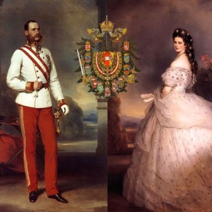 FRANCIS JOSEPH  I OF AUSTRIA (1830 – 1916) AND HIS WIFE EMPRESS ELISABETH OF AUSTRIA (SISSI,1837 –  1898) :THE MOST BELOVED EMPEROR  AND EMPRESS OF HABSBURG MONARCHY. FRANCIS JOSEPH WAS TROUBLED BY NATIONALISM DURING HIS ENTIRE REIGN.HE CONCLUDED THE ASTRO - HUNGARIAN COMPROMISE OF 1867,WHICH TRANSFORMED  THE AUSTRIAN  EMPIRE INTO THE ASTRO - HUNGARIAN EMPIRE,UNDER HIS DUAL MONARCHY.