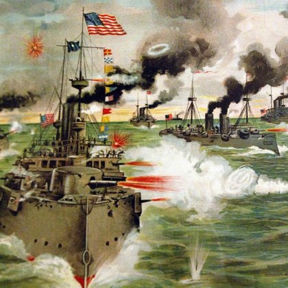 SPANISH - AMERICA WAR (1898–1899) PRESIDENT WILLIAM MCKINLEY RESISTED GOING TO WAR FOR A FEW MONTHS.SPAIN DECLARED WAR ON THE UNITED STATE BECAUSE THE USA SUPPORTED CUBA'S TO BE INDEPENDENT.THE UNITED STATES BATTLESHIP MAINE WAS BLOWN UP IN AN EXPLOSION DURING CUBA'S UPRISING AGAINST SPAIN.
