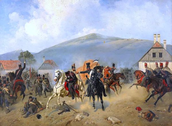 THE HUNGARIAN REVOLUTION (1848-1849),HUNGARY THE FIGHTING SPREADS BACK ASTRO - CROATIAN INVASION. THE CROATIAN ARMY WAS SENT TO HUNGARY BY HABSBURG DYNASTY TO REMOVE THE REVOLUTIONARY HUNGARIAN GOVERNMENT.