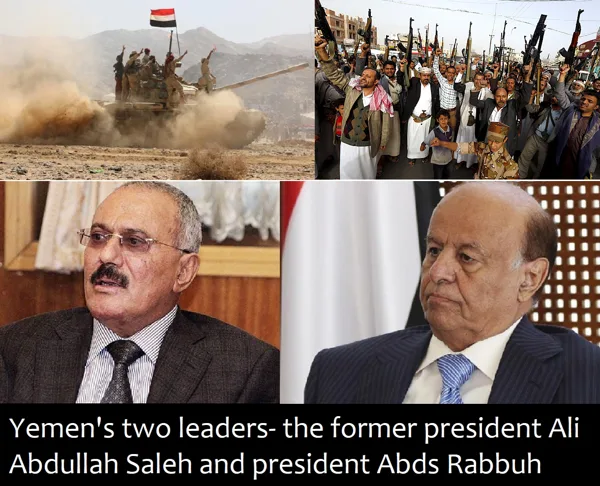 YEMEN'S CIVIL WAR ,SINCE 2014,ONGOING CONFLICT BETWEEN GOVERNMENT AND NONGOVERNMENT FORCES HAS PRODUCED A SEVERE HUMANITARIAN CRISIS.A MILITARY INTERVENTION WAS LAUNCHED BY  SAUDI ARABIAN UNTIL NOW,LEADING A COALITION OF NINE AFRICAN ,MIDDLE EAT COUNTRIES  AND UNITED STATES,TO INFLUENCE THE OUTCOME OF THE YEMENI CIVIL WAR IN FAVOUR OF YEMEN'S PRESIDENT MANSOUR HADI.
