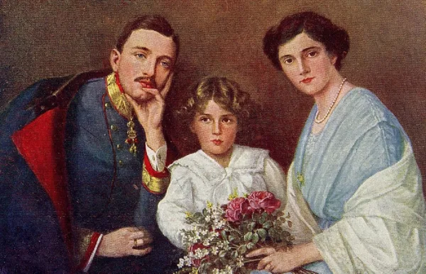 EMPEROR CHARLES I (KARL I)(1887-1922) ,KARL FRANZ JOSEPH LUDWIG HUBERT GEORG OTTO MARIA AND EMPRESS ZITA OF BOURBON - PARMA(1892-1989),THE LAST MONARCH BELONGING TO THE HOUSE OF HABSBURG - LORRAINE BEFORE THE DISSOLUTION OF AUSTRIA - HUNGARY .AFTER HI UNCLE ARCHDUKE FRANZ FERDINAND OF ASSASSINATED IN 1914.