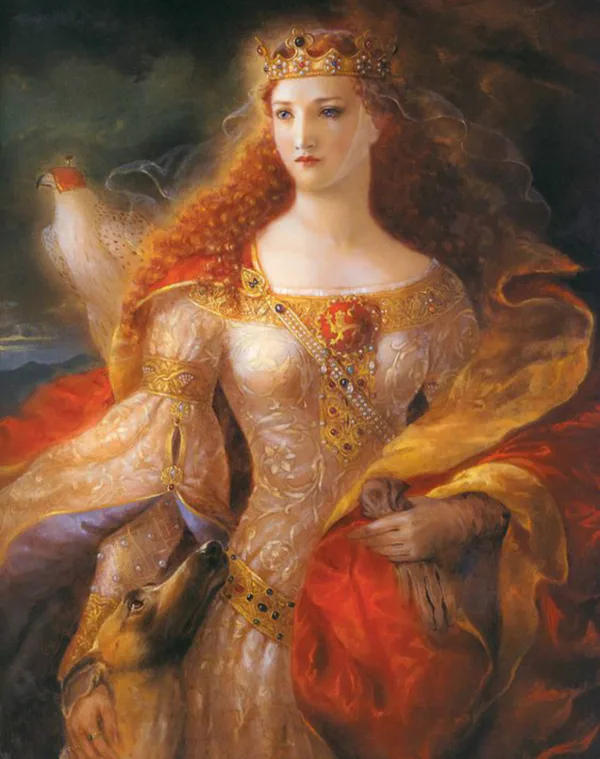 ELEANOR OF AQUITAINE (1122 – 1204), THE DUCHESS OF AQUITAINE IS ONE OF THE MOST CAPTIVATING WOMAN OF HER DAY.SHE MARRIED KING LOUIS VII OF FRANCE,SHE WAS TWICE QUEEN,FIRST QUEEN OF FRANCE THEN QUEEN OF ENGLAND.SHE WAS ALSO THE MOTHER OF THREE KING OF ENGLAND : HENRY OF YOUNG KING,THE RENOWNED  RICHARD THE LIONHEART AND JOHN LACKLAND.