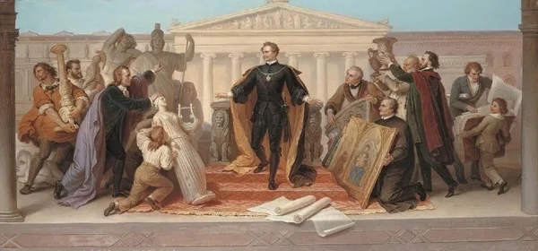 KING LUDWIG I OF BAVARIA (1786-1868) WAS FRENCH ROYALTY AND GERMAN PRINCE OF THE HOUSE OF WITTELSBACH.HE TRANSFORMED MUNISH FROM A PROVINCIAL BACKWATER INTO ONE OF THE ARTISTIC CAPITAL OF EUROPE.