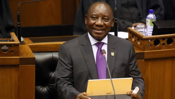 IN THE FACE OF SOUTH AFRICA'S PAINFUL HISTORY AND ITS CONTINUING STRUGGLE WITH INEQUALITY .TIME TO GET SERIOUS ABOUT ECONOMIC CRIME.SOUTH AFRICA'S PRESIDENT CYRIL RAMAPHOSA REITERATES CORRUPTION CLEAN UP AFTER POLL WIN