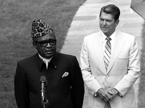 MOBUTU SESE SEKO (1930-1997) WAS THE SECOND PRESIDENT OF THE CONGO (ZAIRE).HE SET UP A DIC